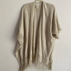 Boho cardigan cape sweater
